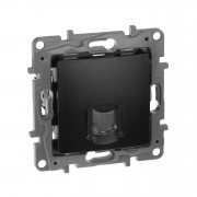 Розетка RJ45 категория 6 UTP Etika антрацит, артикул 672653