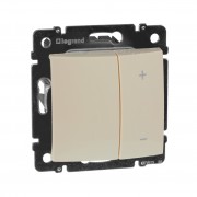 Кнопочный светорегулятор Valena Classic 40600 Вт/40600 ВА слоновая кость, артикул 774174