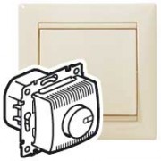 Поворотный светорегулятор Valena Classic 1001000 Вт/1000 ВА слоновая кость, артикул 774160