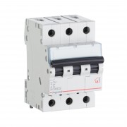 Автоматический выключатель TX³ 6000, 6 кА, тип характеристики C, 3П, 400 В~, 40 А, 3 модуля, артикул 404060  Legrand