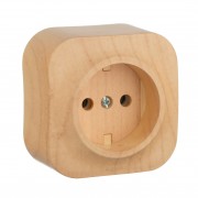   Розетка электрическая без шторок 16 A 250 В~ Quteo IP 20 Дерево, артикул 782270