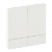 Valena LIFE MyHome Play Zigbee. Лицевая панель для выключателярадиоприемника 2канального.Белая, артикул 754770