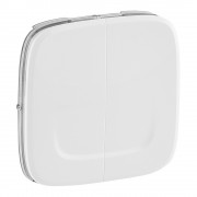 Valena ALLURE MyHome Play Zigbee. Лицевая панель для радиоуправляющего устройства 2канального ONOFF.Белая, артикул 754784