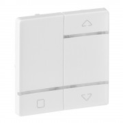 Valena LIFE MyHome Play Zigbee. Лицевая панель для радиоуправляющего устройства управления жалюзи/рольставень.Белая, артикул 754824