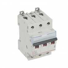 Автоматический выключатель DX³-E 6000, 6 кА, тип характеристики C, 3П, 230/400 В~, 40 А, 3 модуля, артикул 407295  Legrand