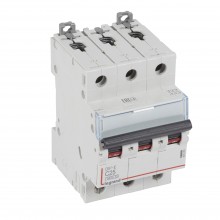 Автоматический выключатель DX³-E 6000, 6 кА, тип характеристики C, 3П, 230/400 В~, 25 А, 3 модуля, артикул 407293  Legrand