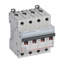 Автоматический выключатель DX³-E 6000, 6 кА, тип характеристики C, 4П, 230/400 В~, 50 А, 4 модуля, артикул 407310  Legrand