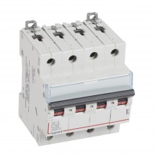 Автоматический выключатель DX³-E 6000, 6 кА, тип характеристики C, 4П, 230/400 В~, 32 А, 4 модуля, артикул 407308  Legrand