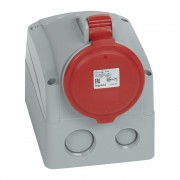 Розетка накладная - 32 А - 3К+H+З - 380 В - IP 44, артикул 090162