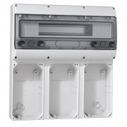 Основание - P17 Tempra Pro - для лицевых панелей 220x125 - рейка 18 модулей (6 розеток 16 A), артикул 057706