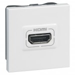Аудио и видеорозетка Программа Mosaic HDMI 2 модуля белый, артикул 078768