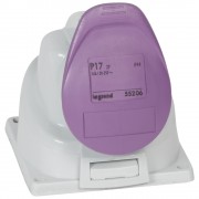 Накладная розетка - P17 Tempra Pro - IP 44 - 20/25 В~ - 16 A - 2K, артикул 055206