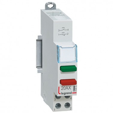 CX3 Выключатель кнопочный - НО контакт + НЗ контакт (зеленый/красный), артикул 412916