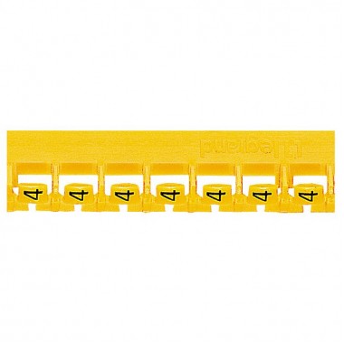 Маркер Memocab - международная кодировка цветов - ширина 2,3 мм - цифра 4 - желтый, артикул 037806