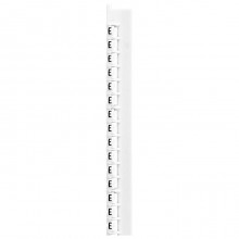Маркер Memocab - ширина 2,3 мм - чёрная маркировка на белом фоне - заглавная буква E, артикул 037830