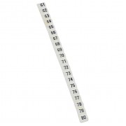 Маркер CAB 3 - для клемм и кабелей 0,5-1,5мм² - чёрные цифры на белом фоне - цифры 61-80, артикул 038153