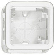 Plexo55 Artic Коробка 1-ная для накладного монтажа, белая, артикул 070741