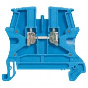 Проходная клемма с винтовым зажимом Legrand Viking 3 35мм², синий, артикул 037105