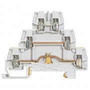 Проходная клемма с винтовым зажимом Legrand Viking 3 2,5мм², серый, артикул 037152