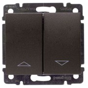 Клавиша для жалюзийного выключателя Legrand GALEA LIFE, темная бронза, артикул 771214