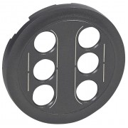 Накладка на мультимедийную розетку Legrand CELIANE, графит, артикул 067864