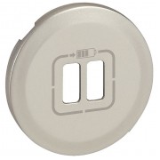 Накладка на USB-розетку Legrand CELIANE, титан, артикул 068411