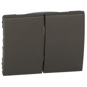 Клавиша двойная Legrand GALEA LIFE, темная бронза, артикул 771212