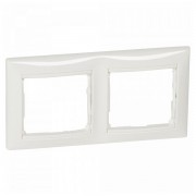 Рамка 2 поста Legrand VALENA DIY, горизонтальная, белый, 694241