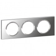 Рамка 3 поста Legrand CELIANE, зеркало, артикул 069123