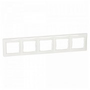 Рамка 5 постов Legrand VALENA DIY, горизонтальная, белый, 696744