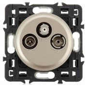 Розетка TV-FM-SAT Legrand CELIANE DIY, одиночная, титан, 696946