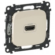 Розетка HDMI Legrand VALENA ALLURE, жемчужный, артикул 754716