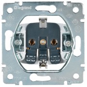 Розетка Legrand GALEA LIFE, скрытый монтаж, с заземлением, алюминий, артикул 775920