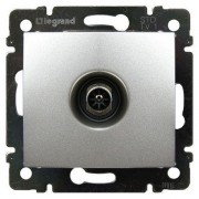 Розетка TV Legrand VALENA DIY, проходная, алюминий, 694346