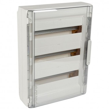 Распределительный шкаф Legrand XL³, 54 мод., IP40, навесной, пластик, прозрачная дверь, с клеммами, артикул 401658