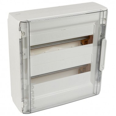 Распределительный шкаф Legrand XL³, 36 мод., IP40, навесной, пластик, прозрачная дверь, с клеммами, артикул 401657