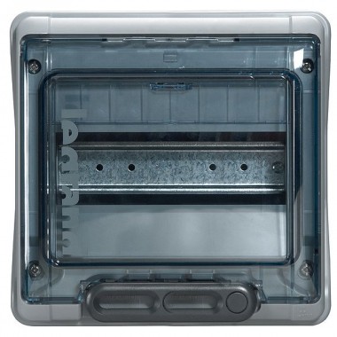 Распределительный шкаф Legrand Plexo³, 8 мод., IP65, навесной, пластик, дверь, с клеммами, артикул 601978