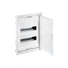 Распределительный шкаф Legrand Nedbox 24 мод., IP40, встраиваемый, пластик, бежевая дверь, с клеммами, артикул 001412