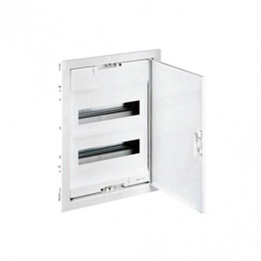 Распределительный шкаф Legrand Nedbox 48 мод., IP40, встраиваемый, пластик, бежевая дверь, с клеммами, артикул 001414