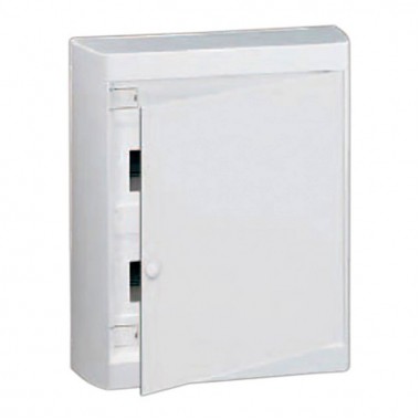 Распределительный шкаф Legrand Nedbox, 24 мод., IP40, навесной, пластик, белая дверь, с клеммами, артикул 601237