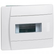 Распределительный шкаф Legrand Practibox 6 мод., IP40, встраиваемый, пластик, белая дверь, артикул 601110