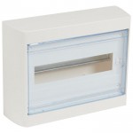 Распределительный шкаф Legrand Nedbox, 12 мод., IP40, навесной, пластик, прозрачная дверь, с клеммами, артикул 601246