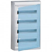 Распределительный шкаф Legrand Nedbox, 48 мод., IP40, навесной, пластик, прозрачная дверь, с клеммами, артикул 601249