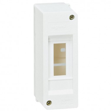 Распределительный шкаф Legrand Mini S, 2 мод., IP30, навесной, пластик, дверь, артикул 001356