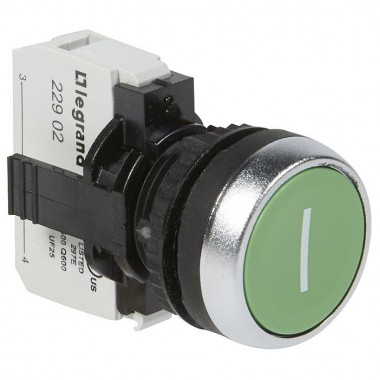 Кнопка Legrand Osmoz 22.3 мм, 500В, IP66, Зеленый, артикул 023709