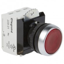 Кнопка Legrand Osmoz 22.3 мм, 24В, IP66, Красный, артикул 023751