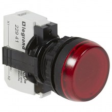 Лампа-индикатор Legrand Osmoz, 22.3мм, 230В, AC, Красный, артикул 023791