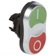 Кнопка двойная Legrand Osmoz 22 мм, IP66, Красный, артикул 023980