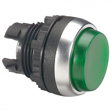 Головка кнопки Legrand Osmoz 22.3 мм, IP66, Зеленый, артикул 024012