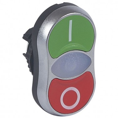 Кнопка двойная Legrand Osmoz 22.3 мм, IP66, Красный, артикул 024070